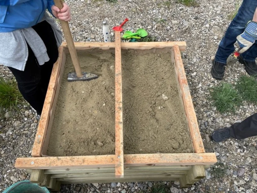 Sandlinse für Wildbienen in Rothrist